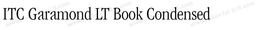 ITC Garamond LT Book Condensed字体转换